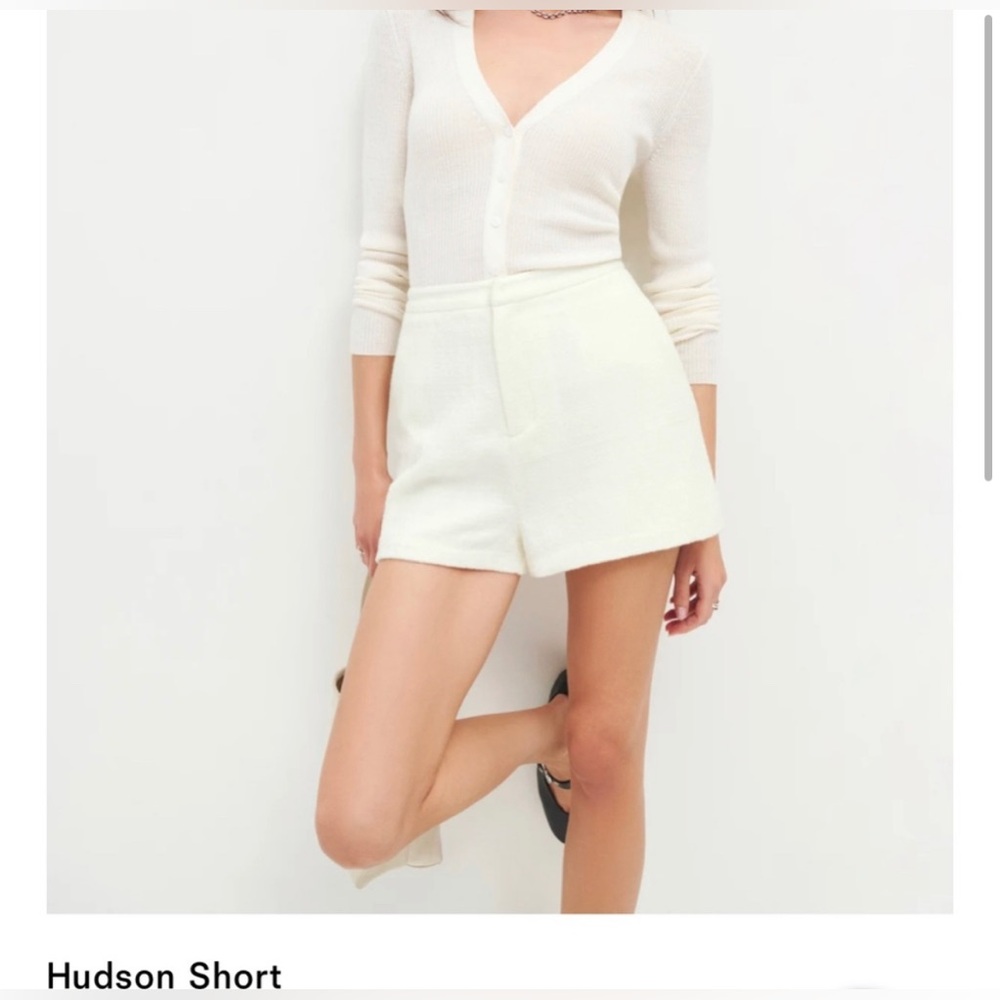 Reformation Hudson Short in White Tweed
